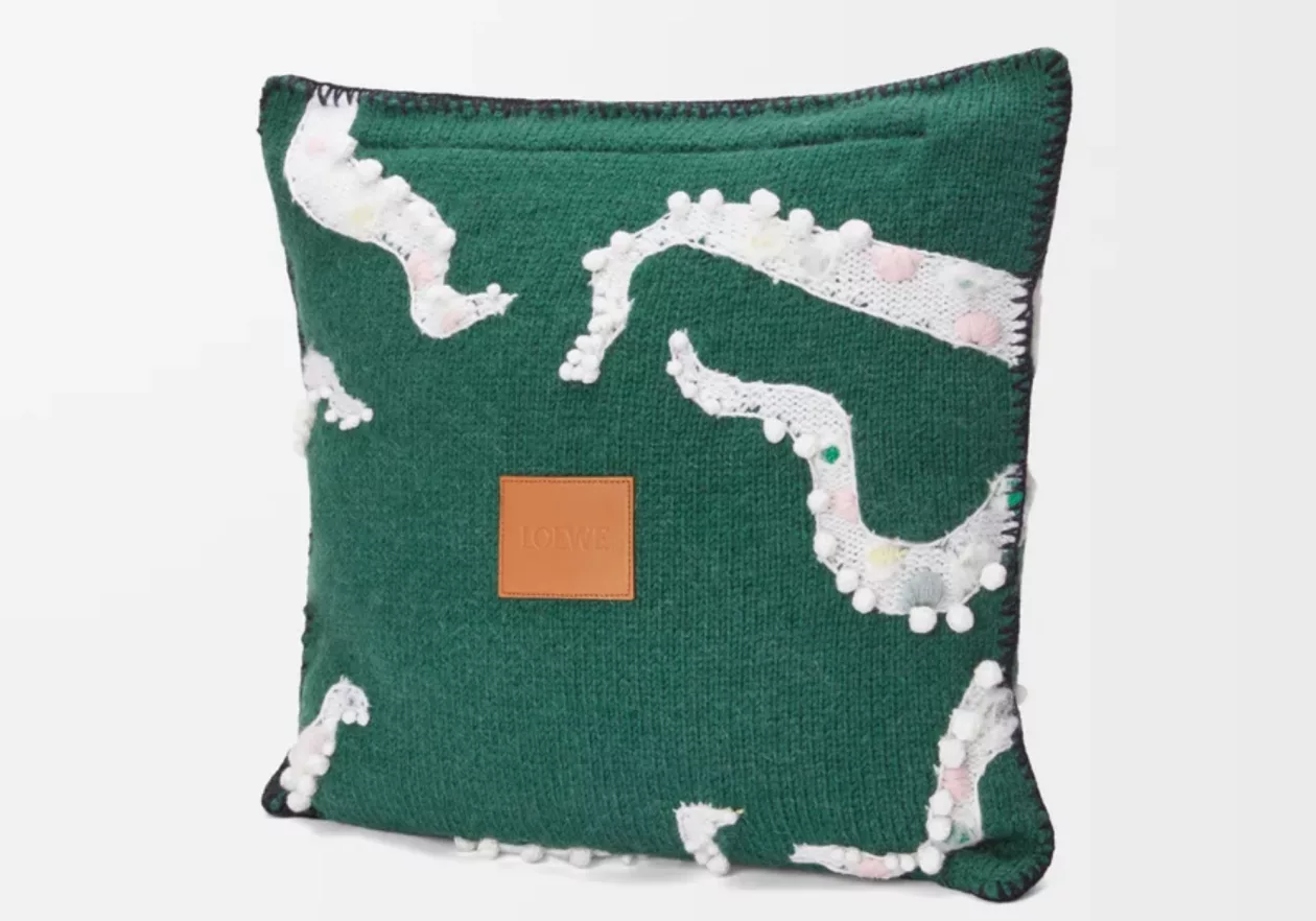 LOEWE Octopus Cushion in Wool 03