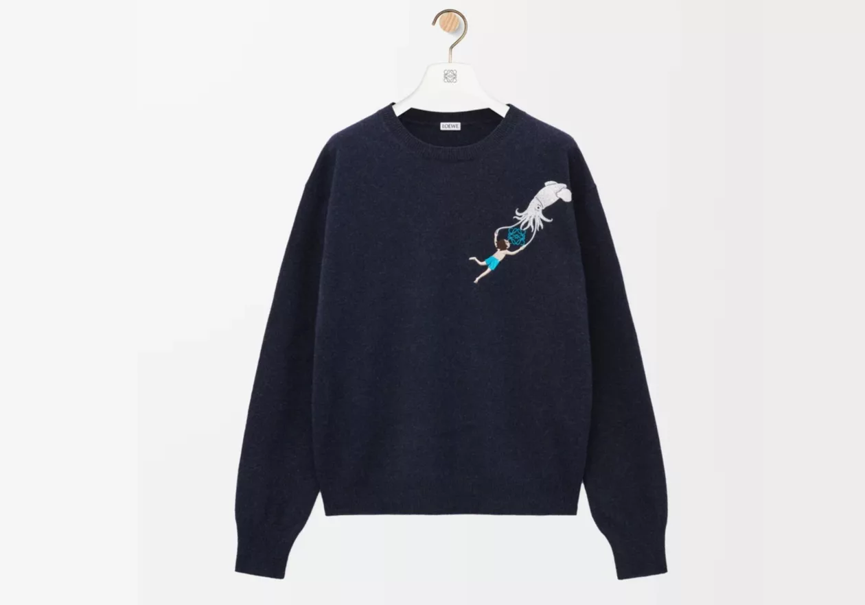 LOEWE Deep Sea Wool Sweater 01