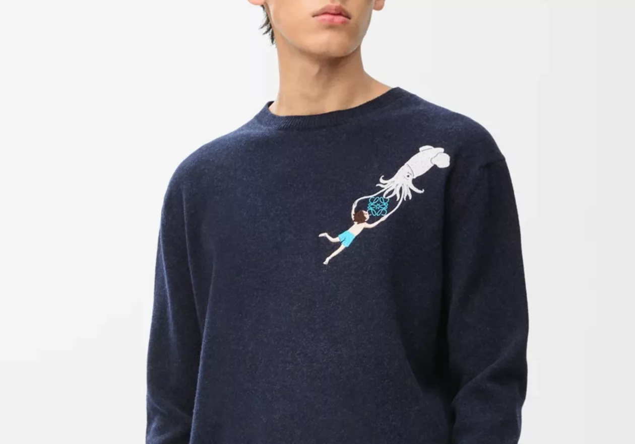 LOEWE Deep Sea Wool Sweater 03
