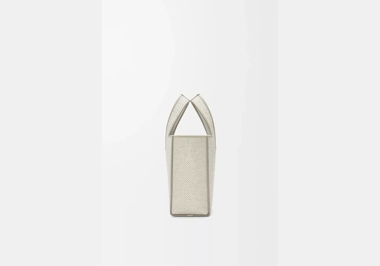 LOEWE Small Font Tote in Jacquard Canvas 03