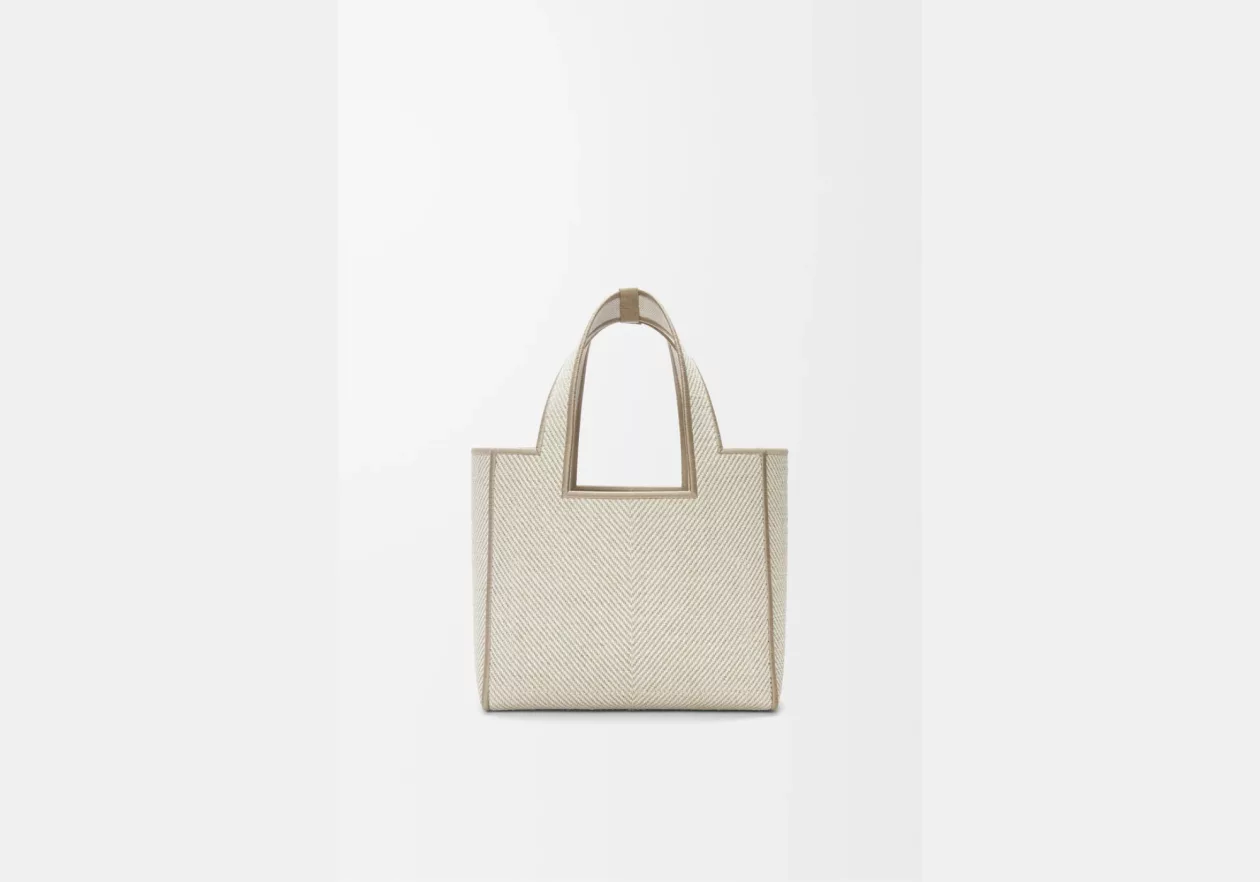 LOEWE Small Font Tote in Jacquard Canvas 04