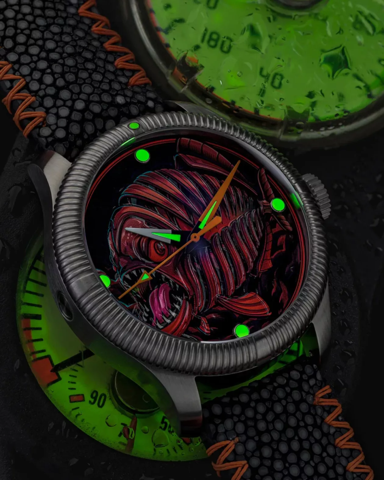 Piranha Ceramic Enamel Dial Limited Edition 003 2