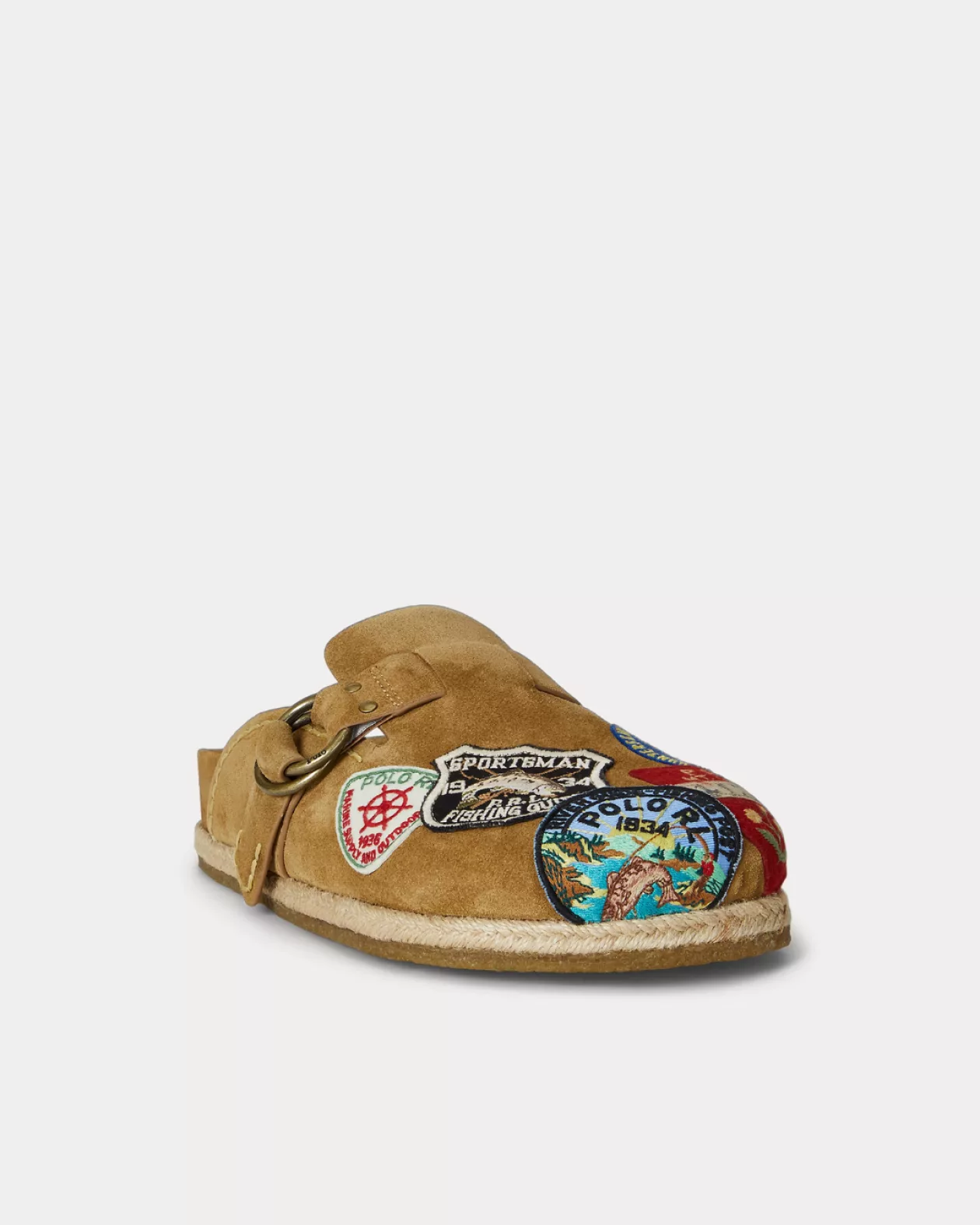 Step into Coastal Ease The Turbach Suede Clog Sandal by Ralph Lauren 02