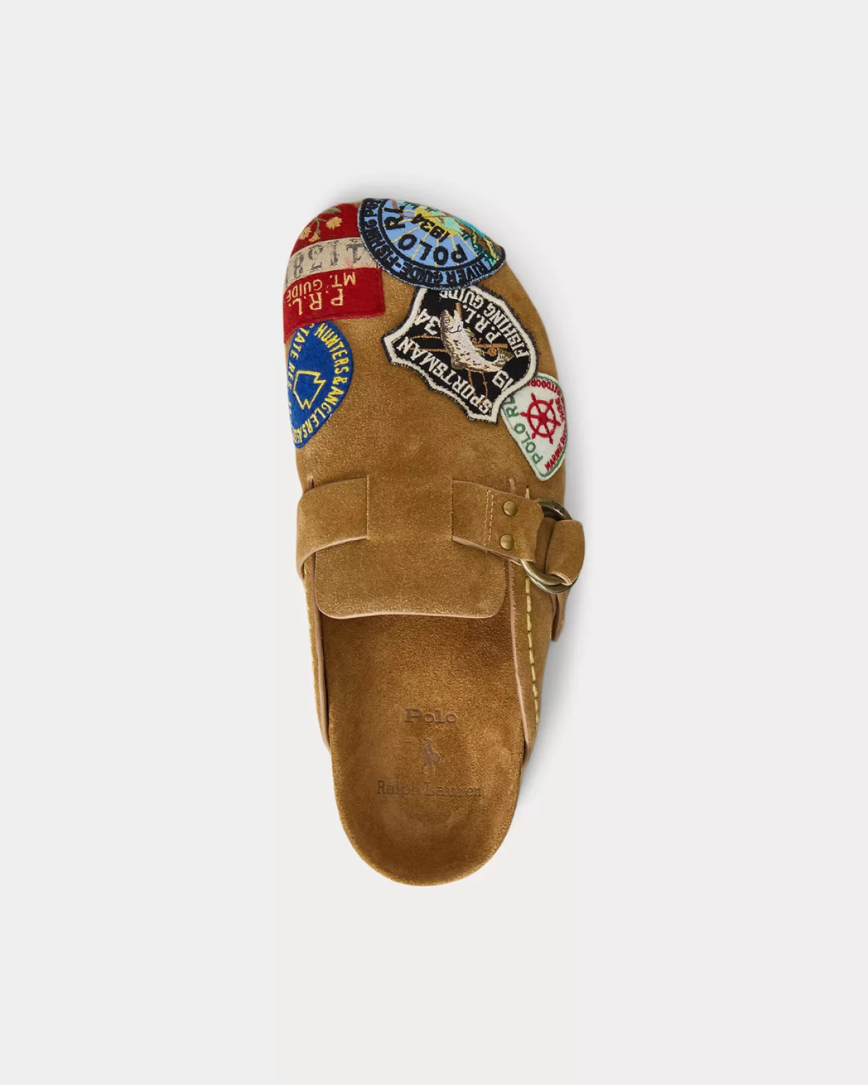 Step into Coastal Ease The Turbach Suede Clog Sandal by Ralph Lauren 04