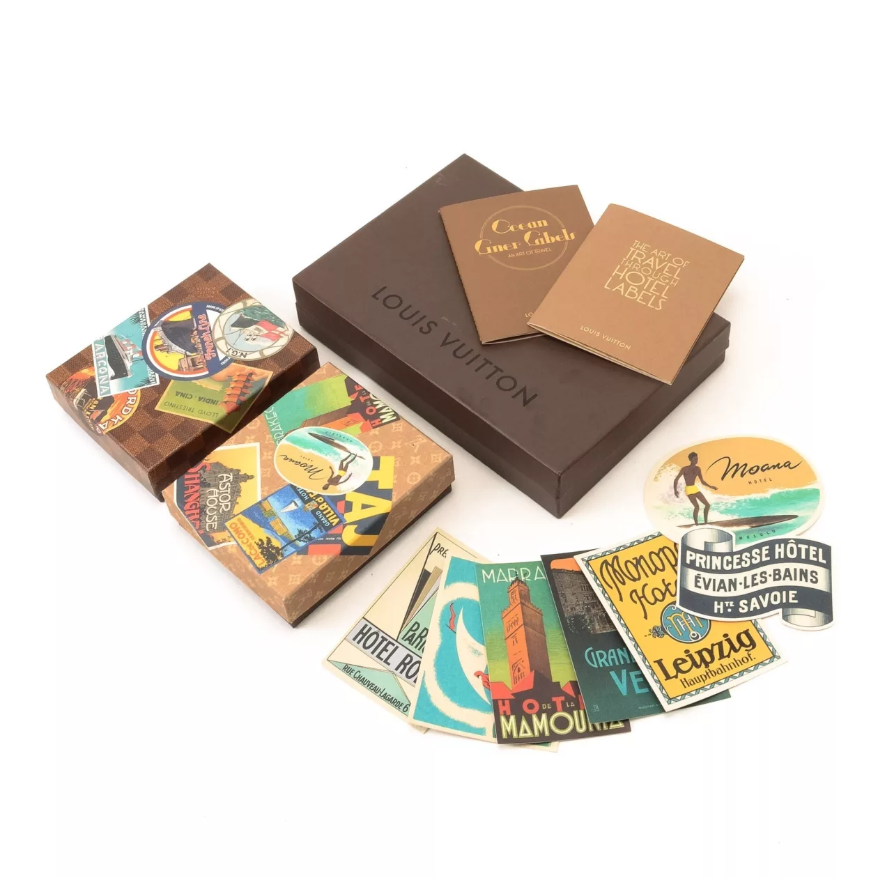 Louisvuitton ocean liners labels box supremarine 4