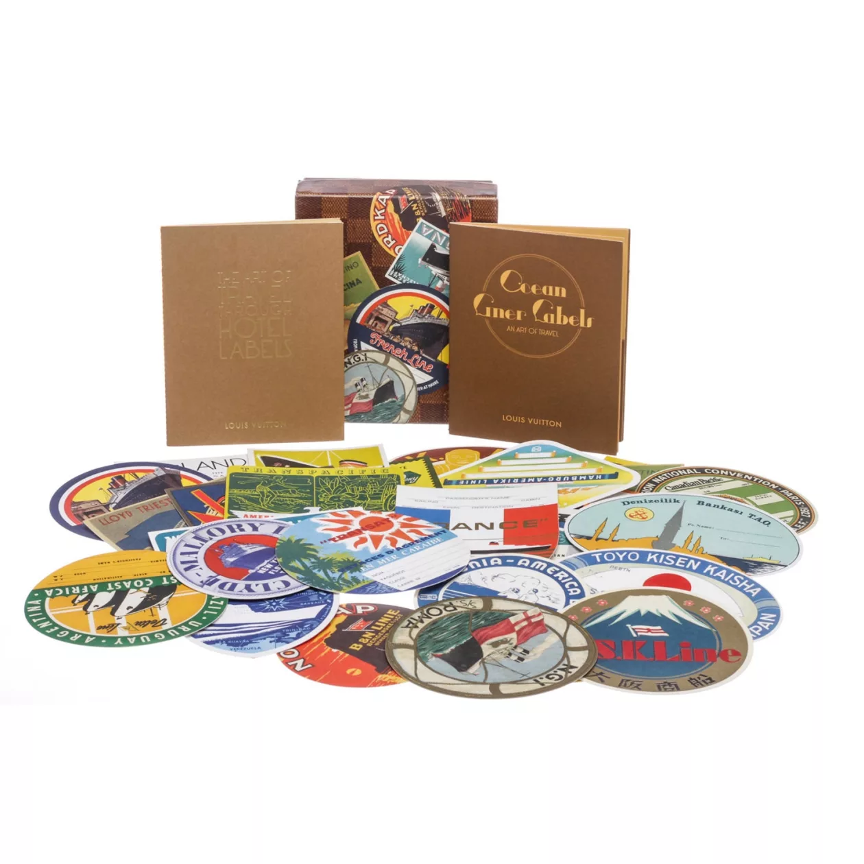 Louisvuitton ocean liners labels box supremarine 3