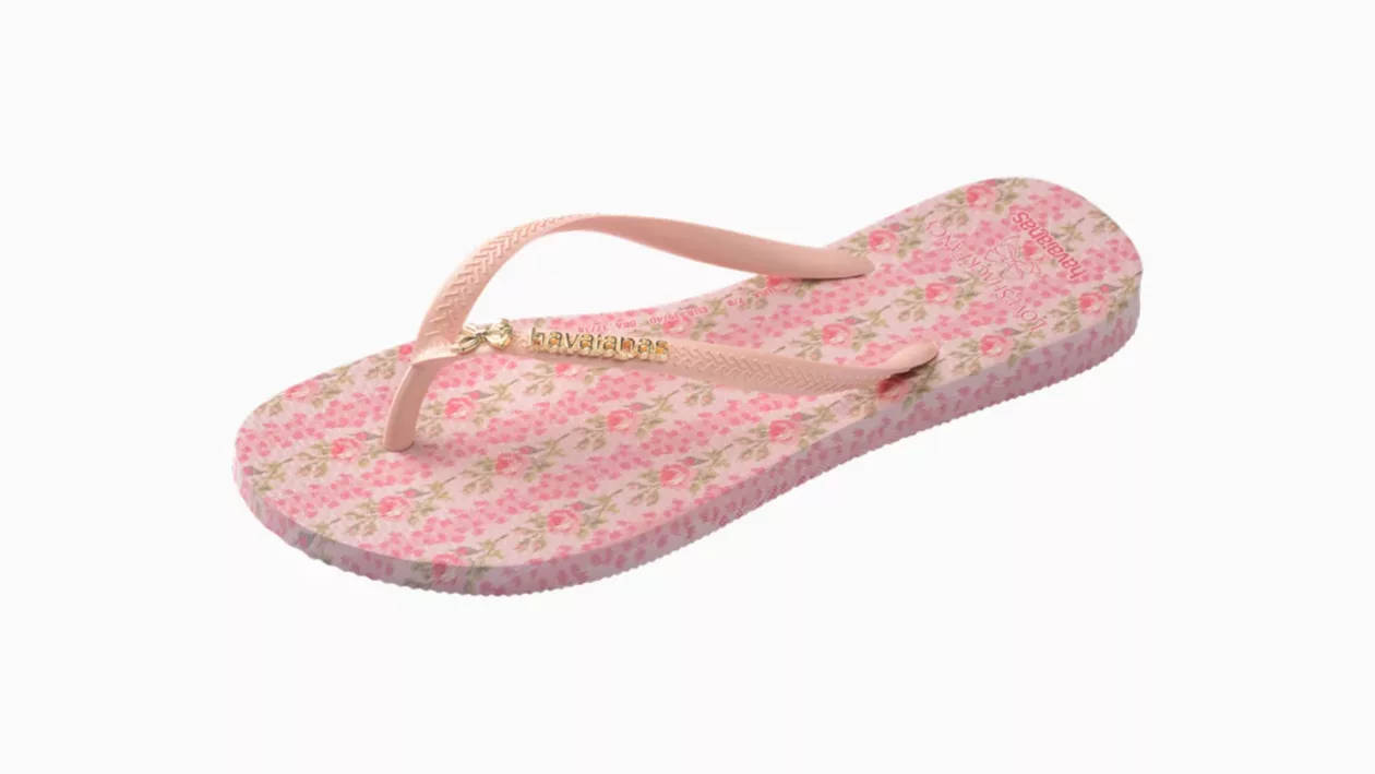Sweet Steps Serene Style Love Shack Fancy x Havaianas Girls Flip Flops 004