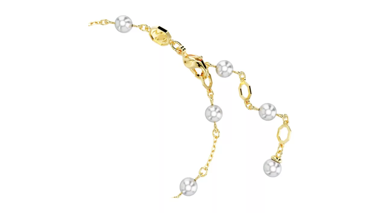 Black Salt Radiance Swarovskis Idyllia Crystal Pearl Starfish Bracelet 003