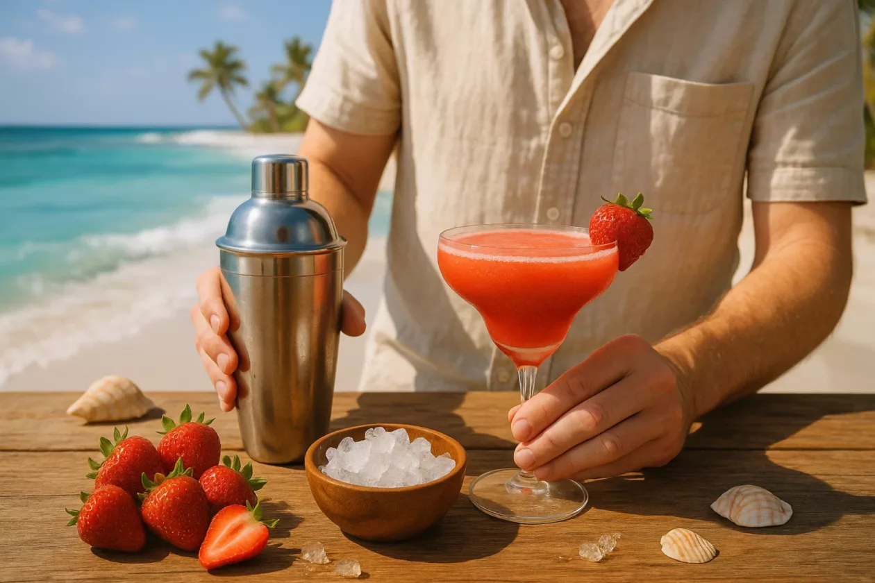 Daiquiri cocktail strawberry recipe details