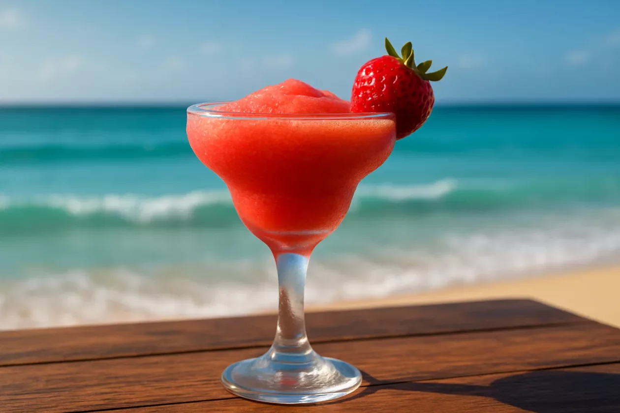 Daiquiri cocktail strawberry serving suggestions