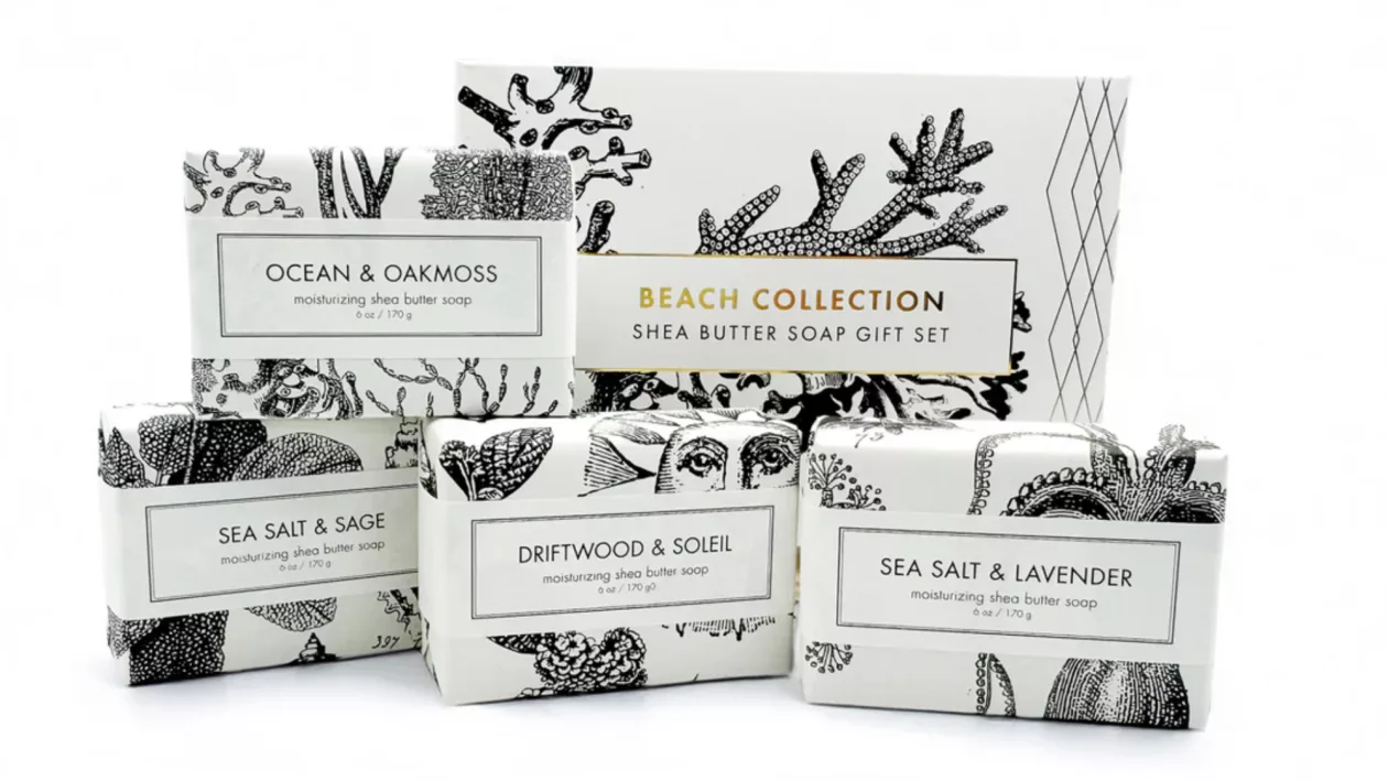 Beach Collection Shea Butter Soap Gift Set by Formulary 55 02