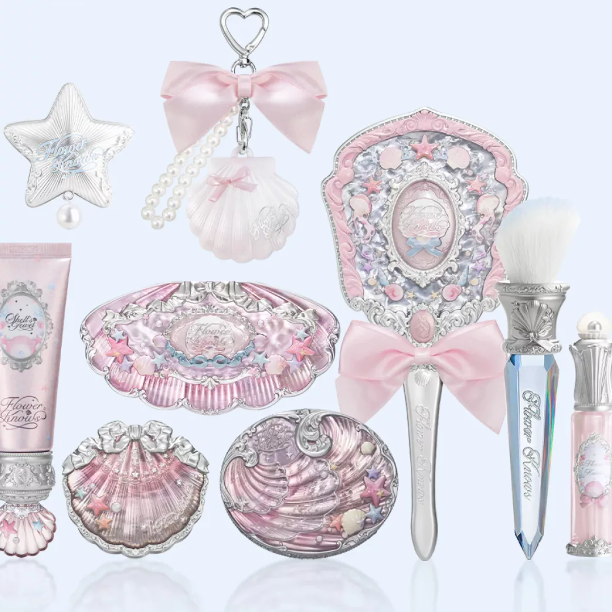 Ocean Muse Full Face Set Dive Into Dreamy Coastal Glamour by Flower Knows 01