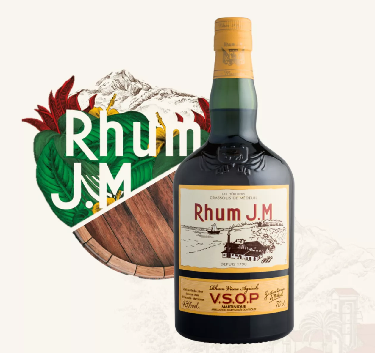 Rhum J M VSOP Aged Agricole Elegance from Martinique 01