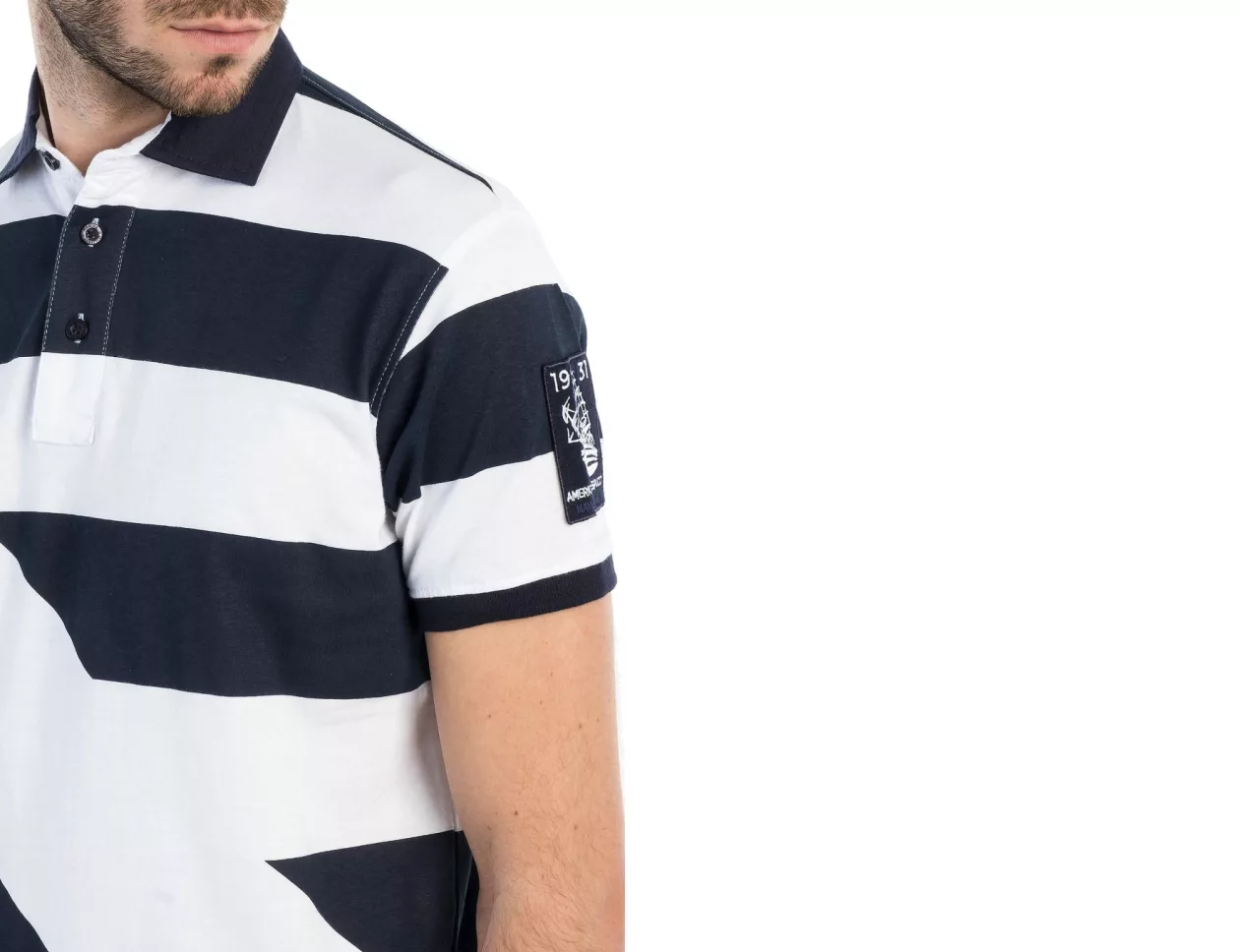 Marina militare short sleeved polo supremarine 5
