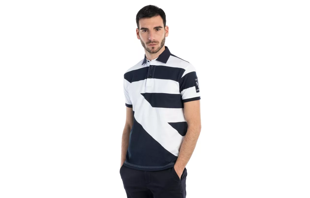 Marina militare short sleeved polo supremarine 4