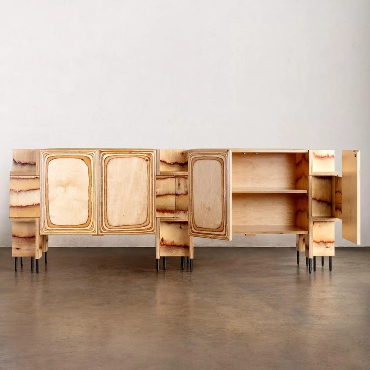 Pacific Credenza Sculptural Surf Inspired Storage 03