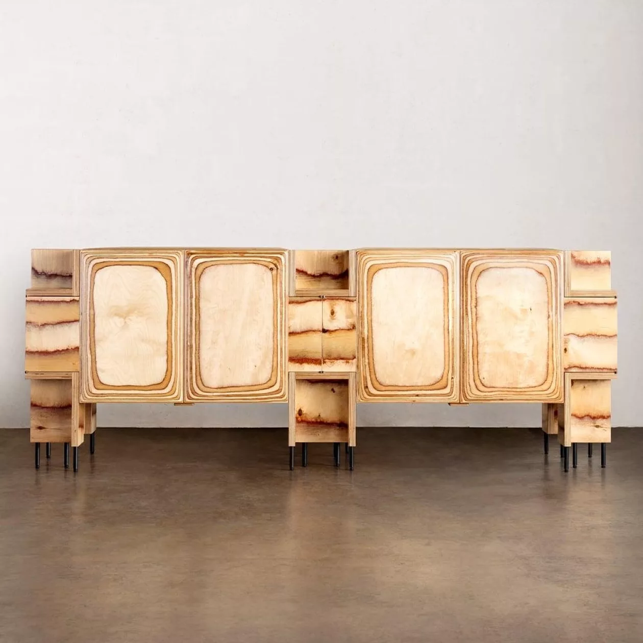 Pacific Credenza Sculptural Surf Inspired Storage 05