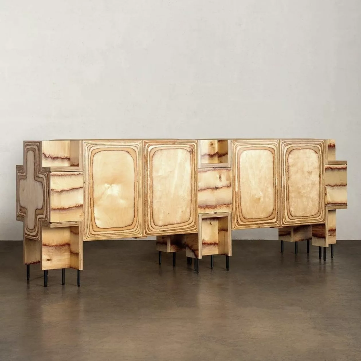 Pacific Credenza Sculptural Surf Inspired Storage 06