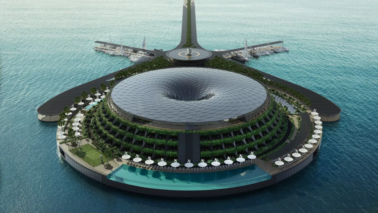 Eco floating hotel supremarine 3