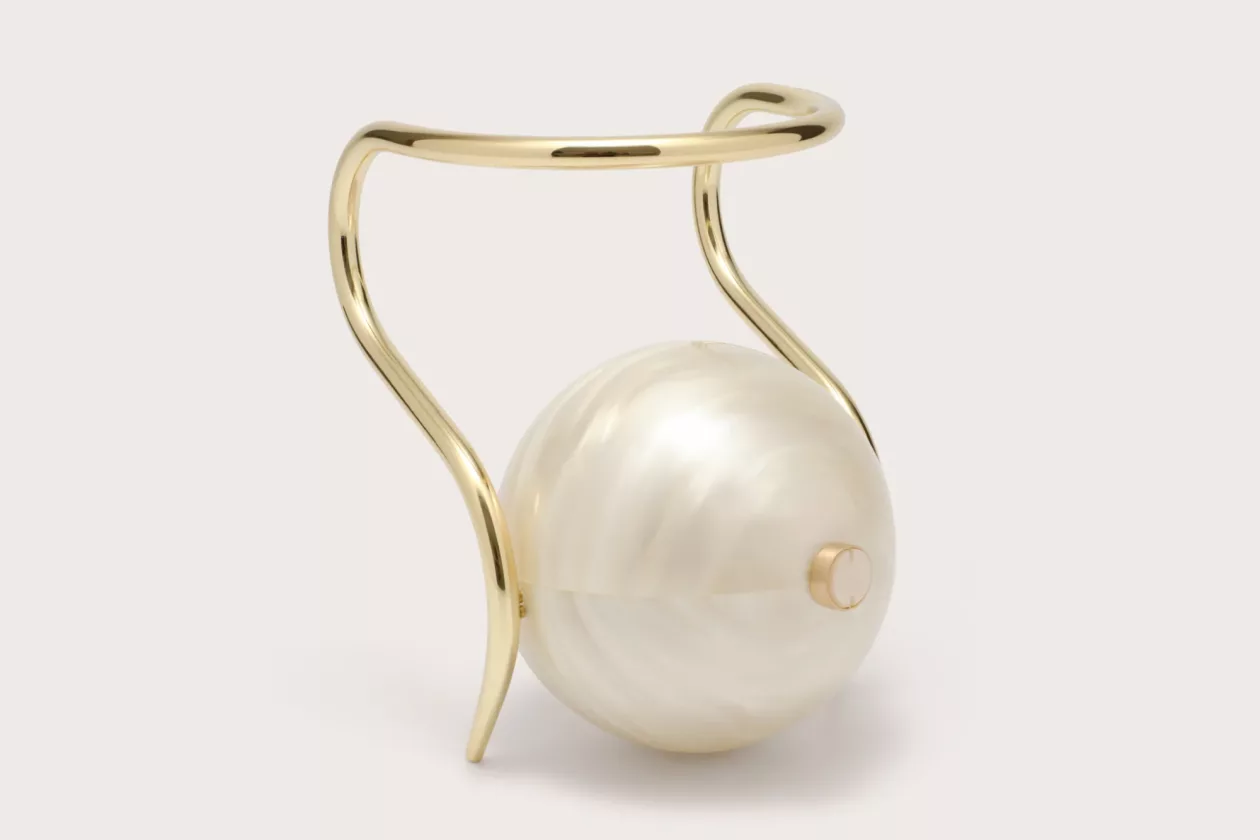 Cult gaia pearl bag crafted for coastal elegance