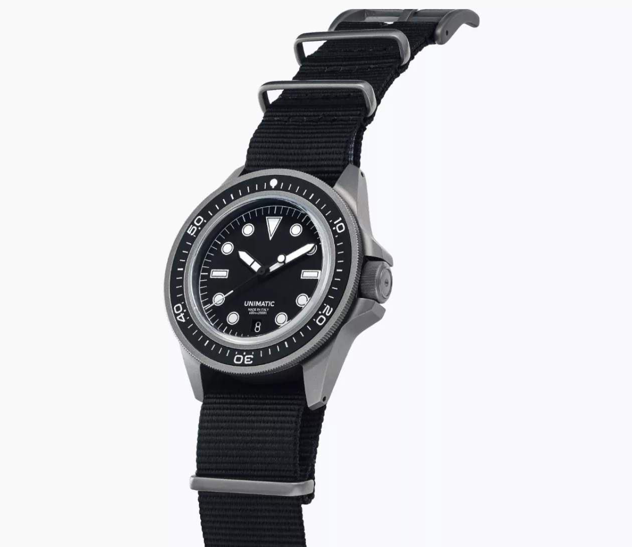 Unimatic Pro Diver U1 S T PD6 B Titanium Depth Meets Refined Design 04