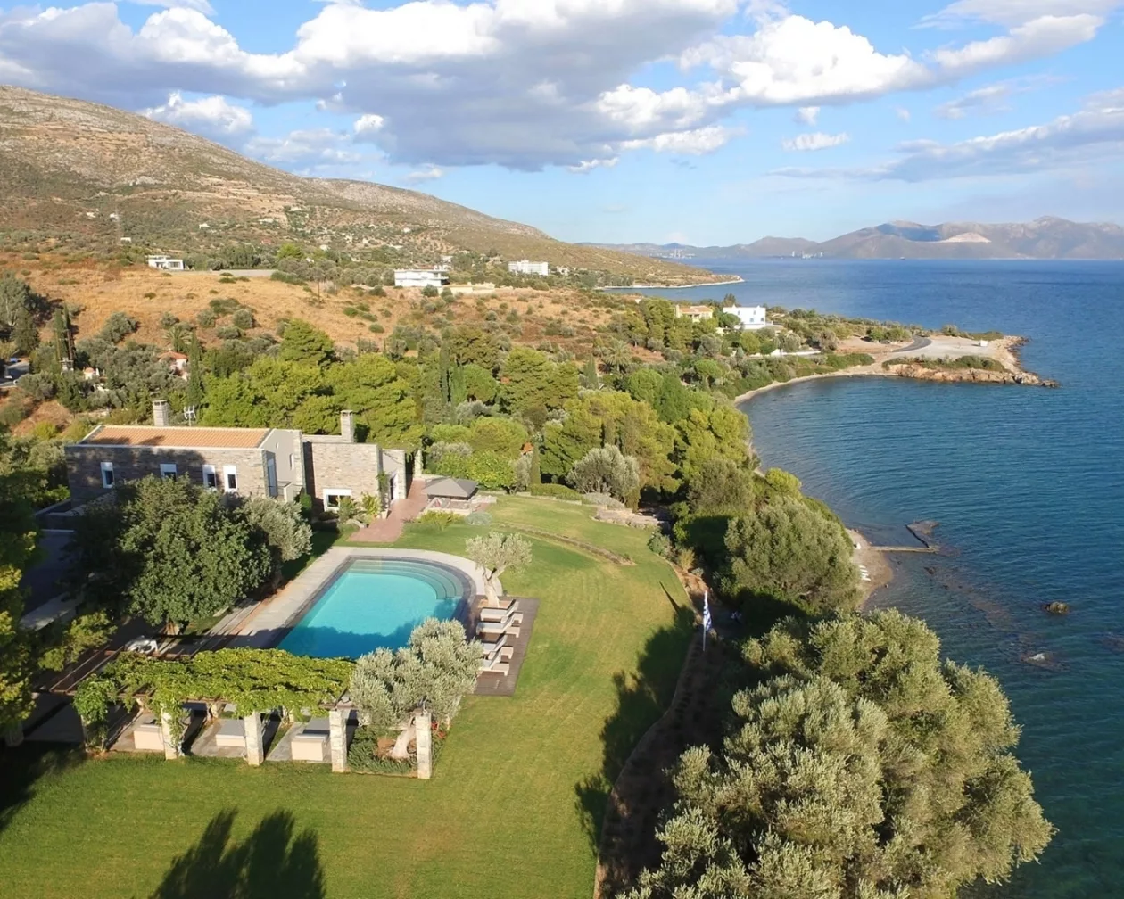 Villa Arocaria A Waterfront Estate on Evia 05