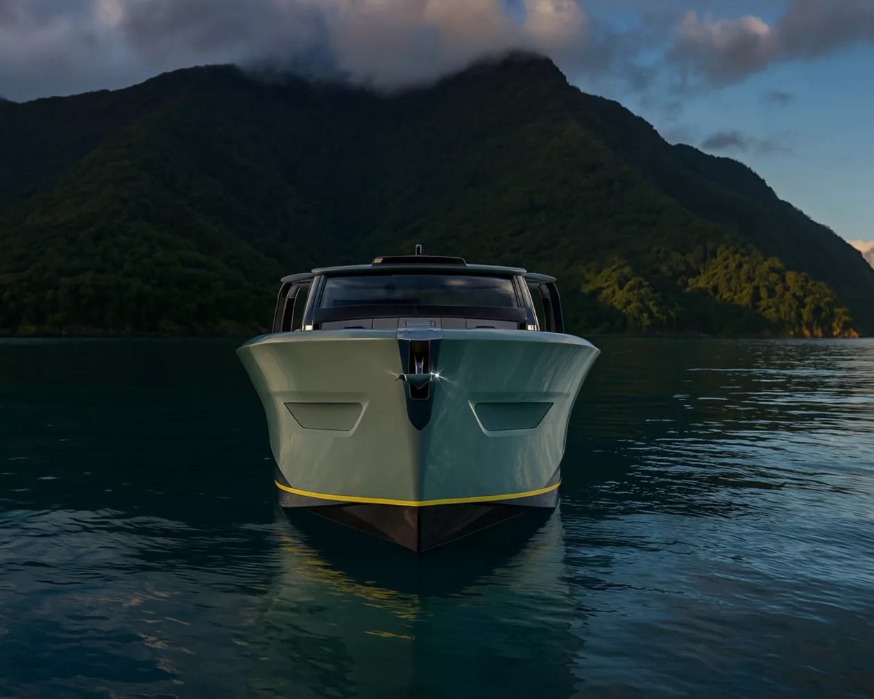 Astor 58 Italian Walkaround Yacht with Open Deck Design 03