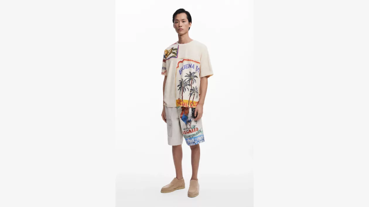 Buena Vida Postcard T Shirt by Desigual 04