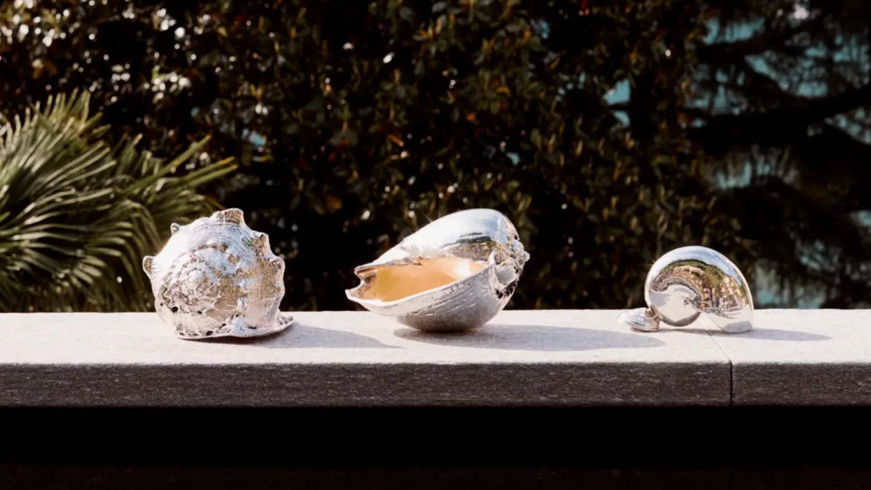 Buccellati Sterling Silver Coral Branch Candelabra