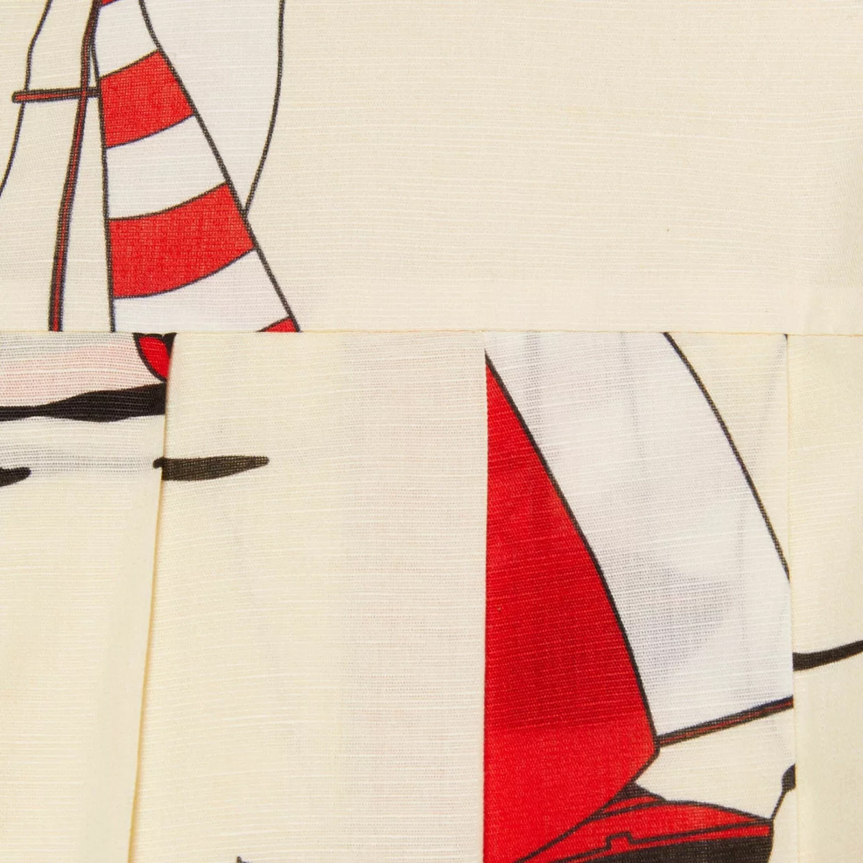 654450 ZAGR4 9376 011 100 0000 Light Nautical print cotton linen dress Supremarine7