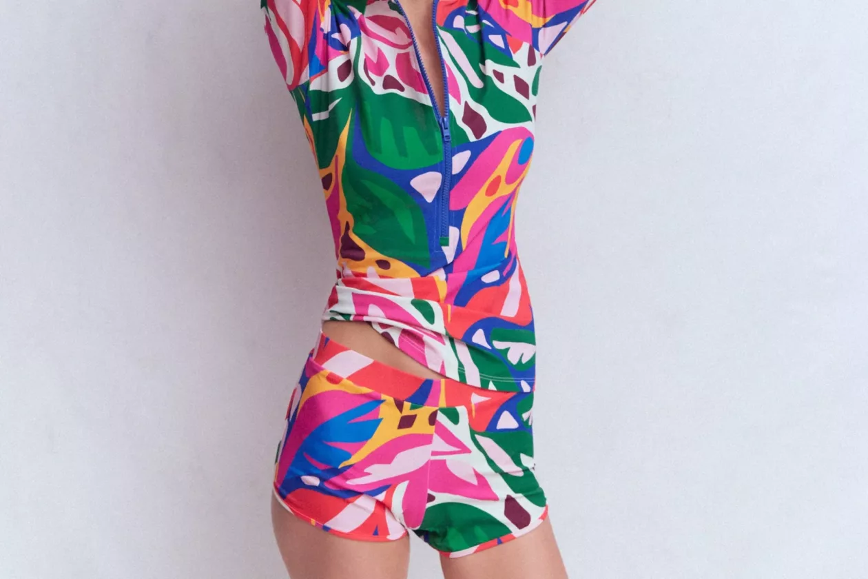 1 Boden Rash Guard Swim Shorts