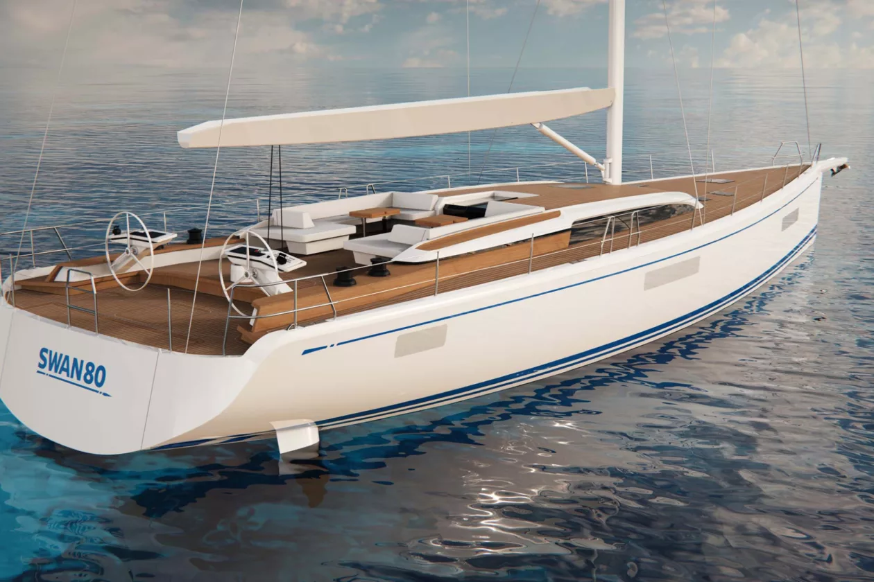 1 Nautor Swan 80 The Art of Silent Sailing in the Electric Age