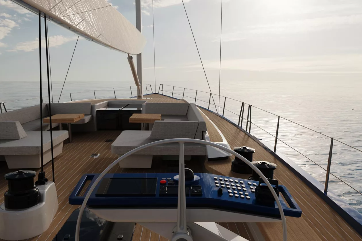 8 Nautor Swan 80 The Art of Silent Sailing in the Electric Age