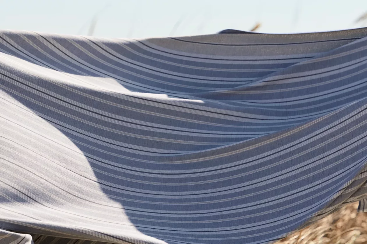 4 Boll Branch Organic Coastal Stripe Blanket Sustainable Seaside Comfort