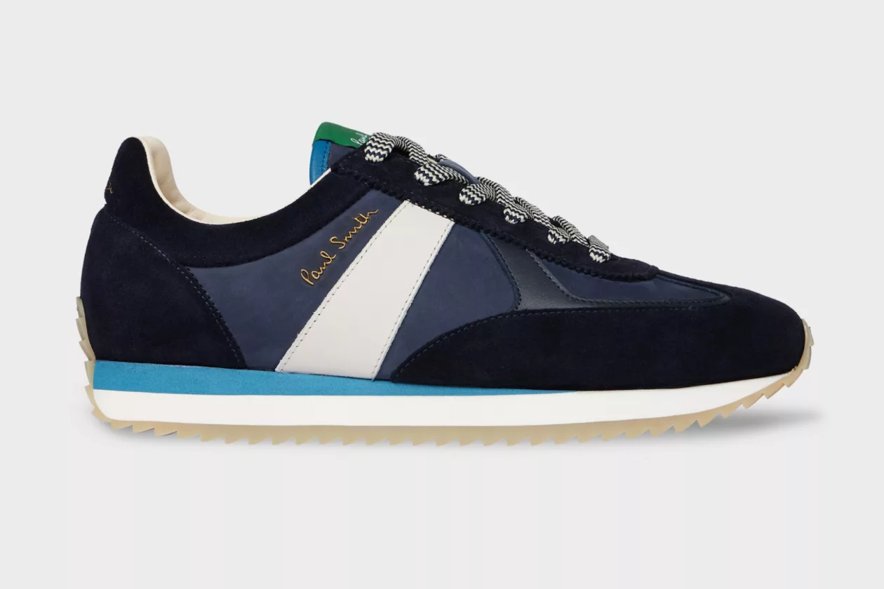 4 Paul Smith Navy Vignola Trainers