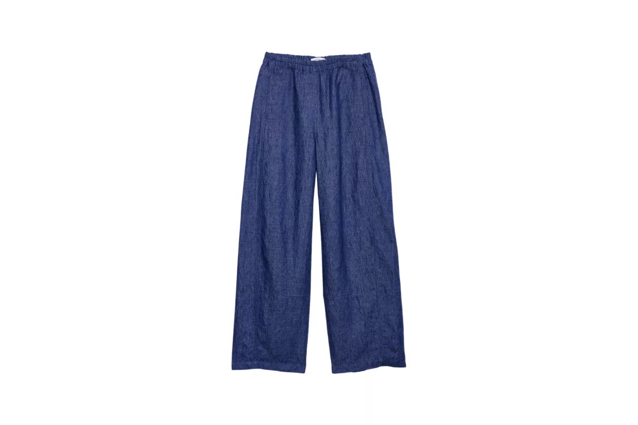 4 Mid Rise Relaxed Painter Pull On Pant in Linen