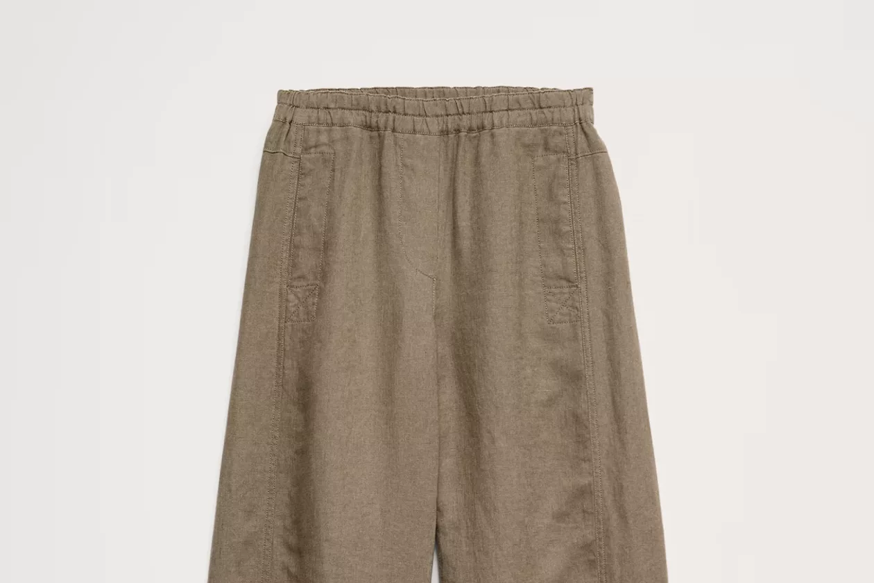 7 Mid Rise Relaxed Painter Pull On Pant in Linen