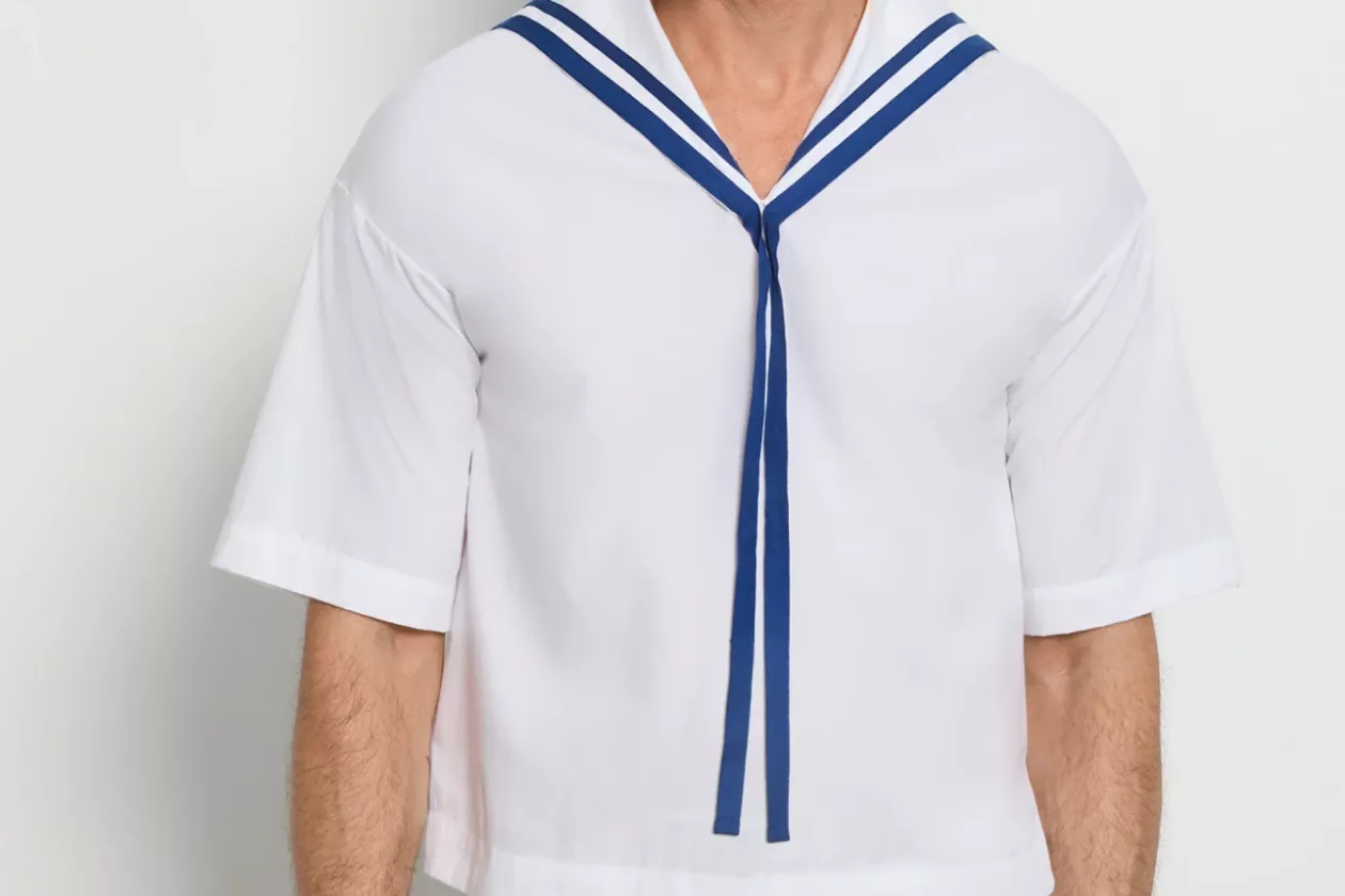 7 HANRO Cotton Sailor Collared Top