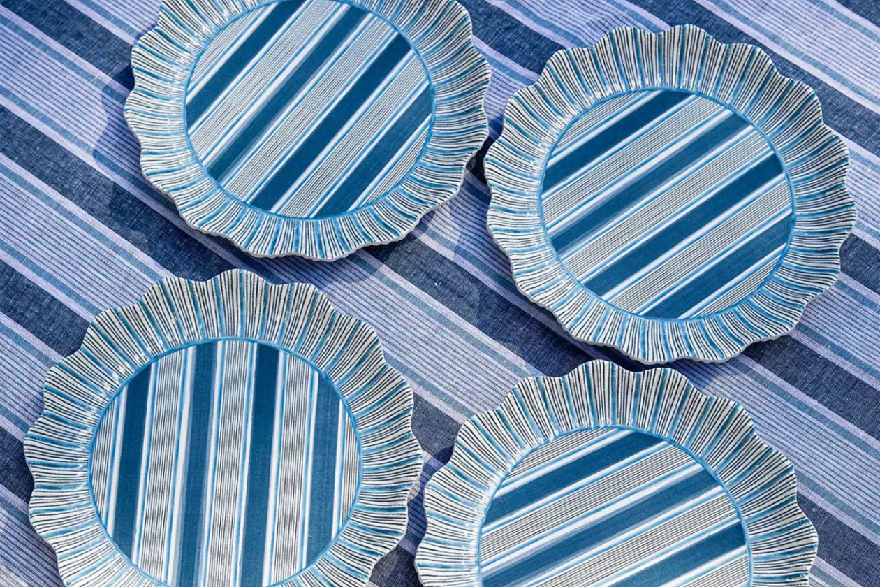 3 Cabana Stripe Melamine