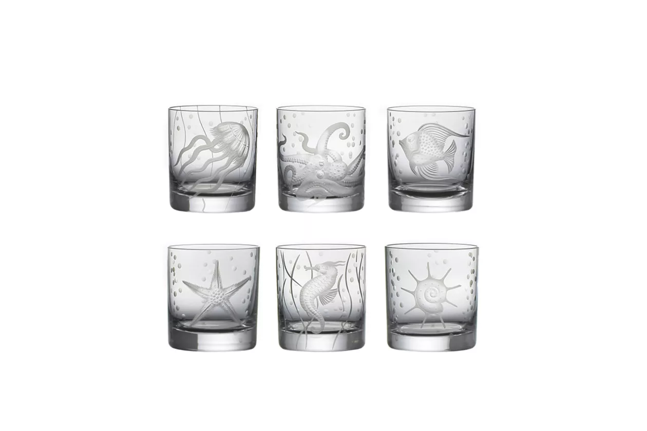 6 Artel Crystal Glassware