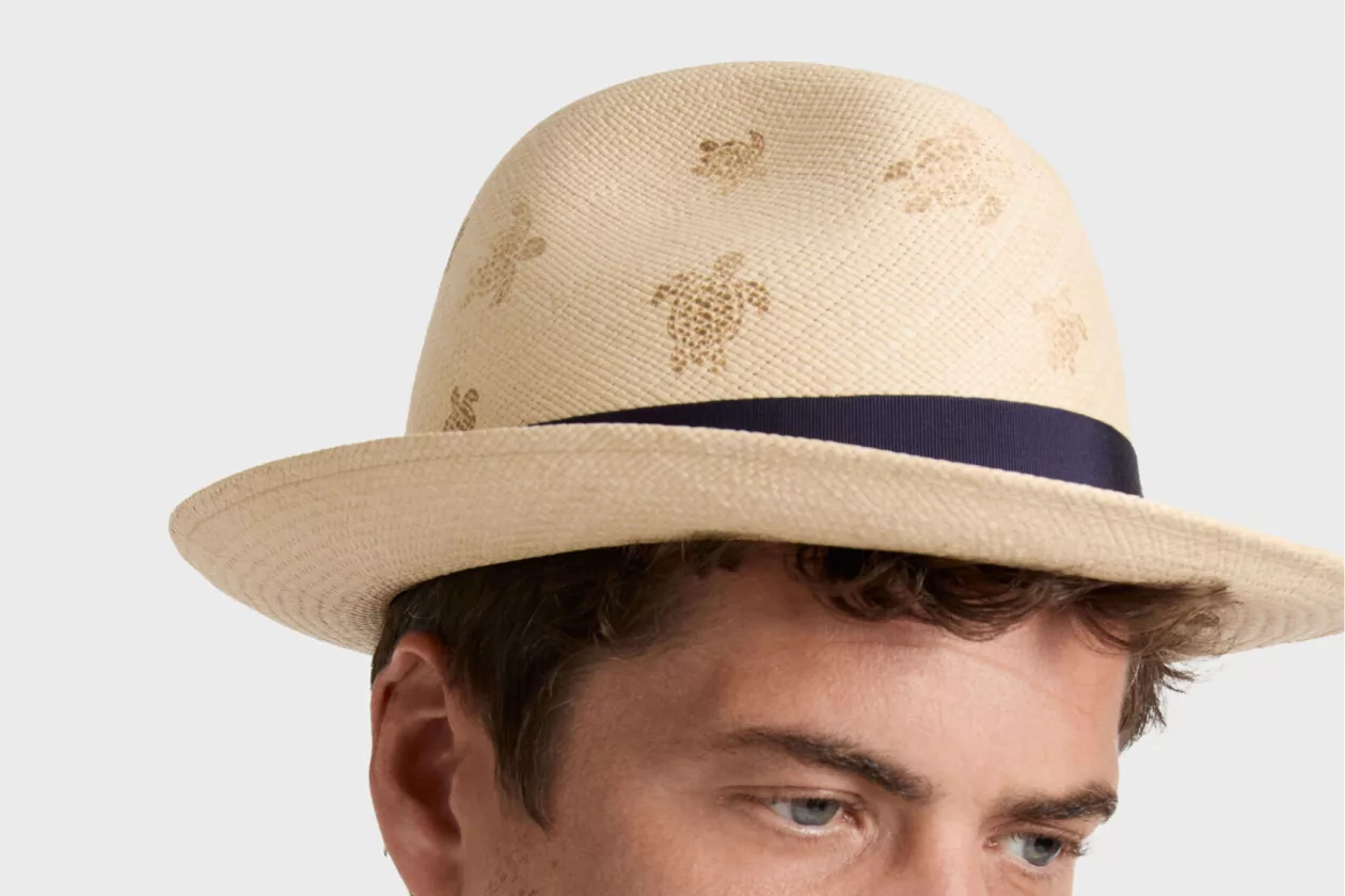 3 Men Straw Hat Vilebrequin x Borsalino