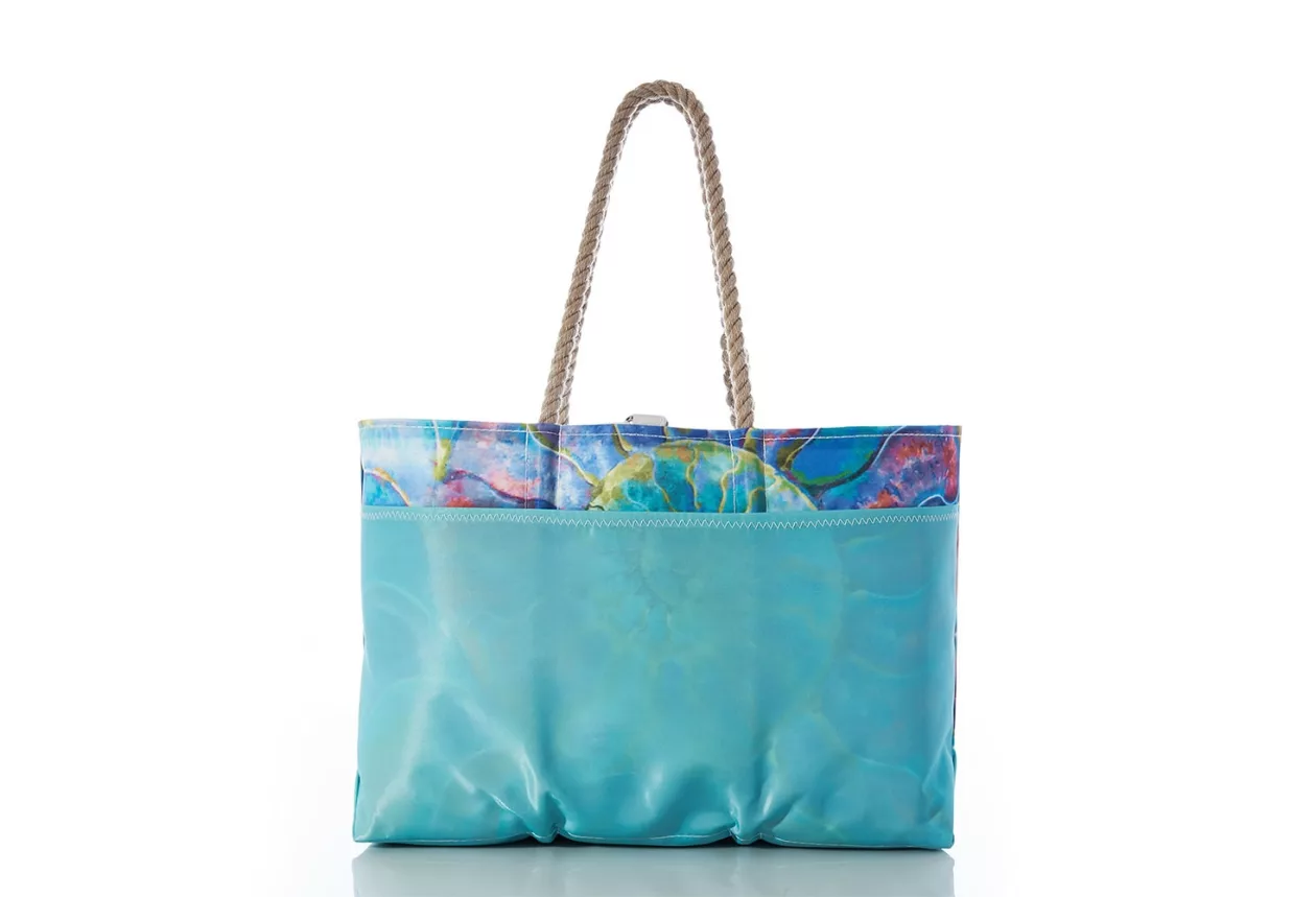 Multicolor Nautilus Ogunquit Beach Tote 1