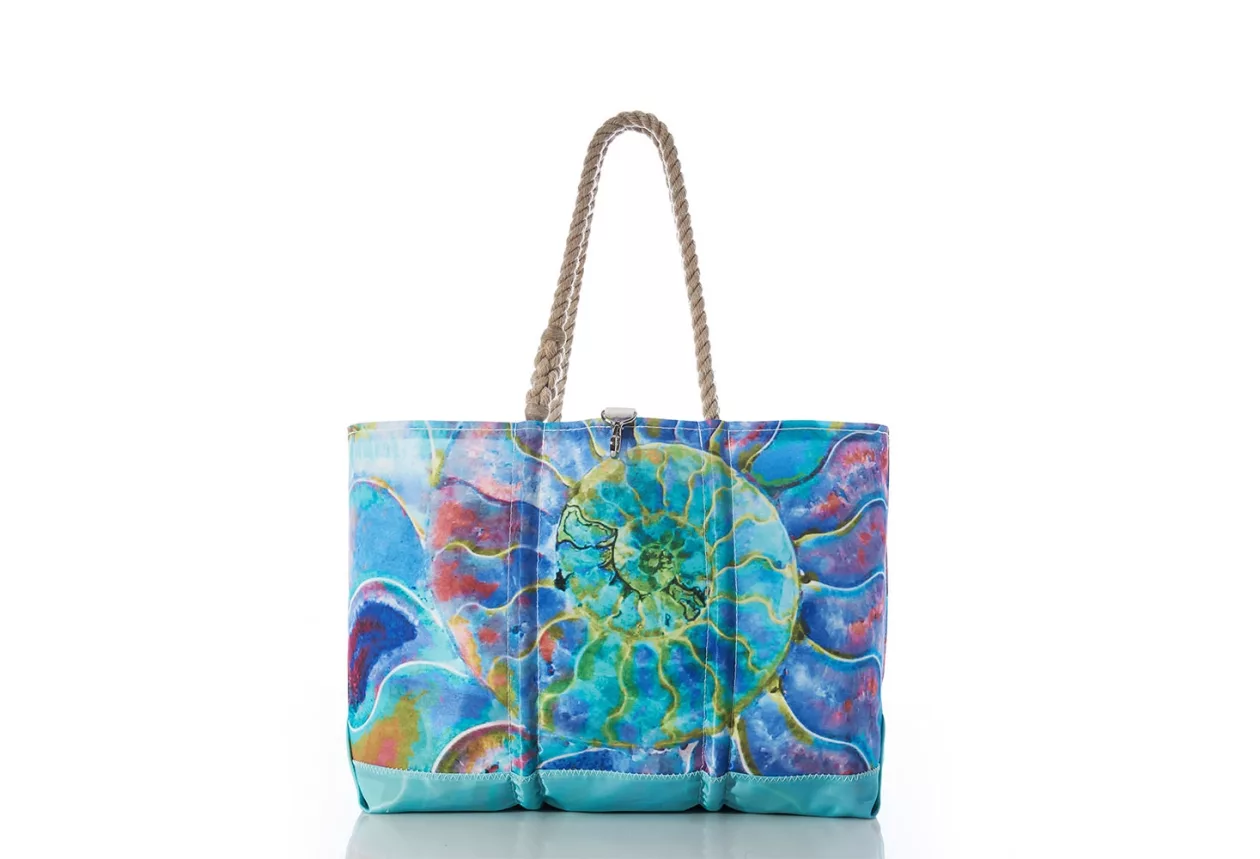 Multicolor Nautilus Ogunquit Beach Tote