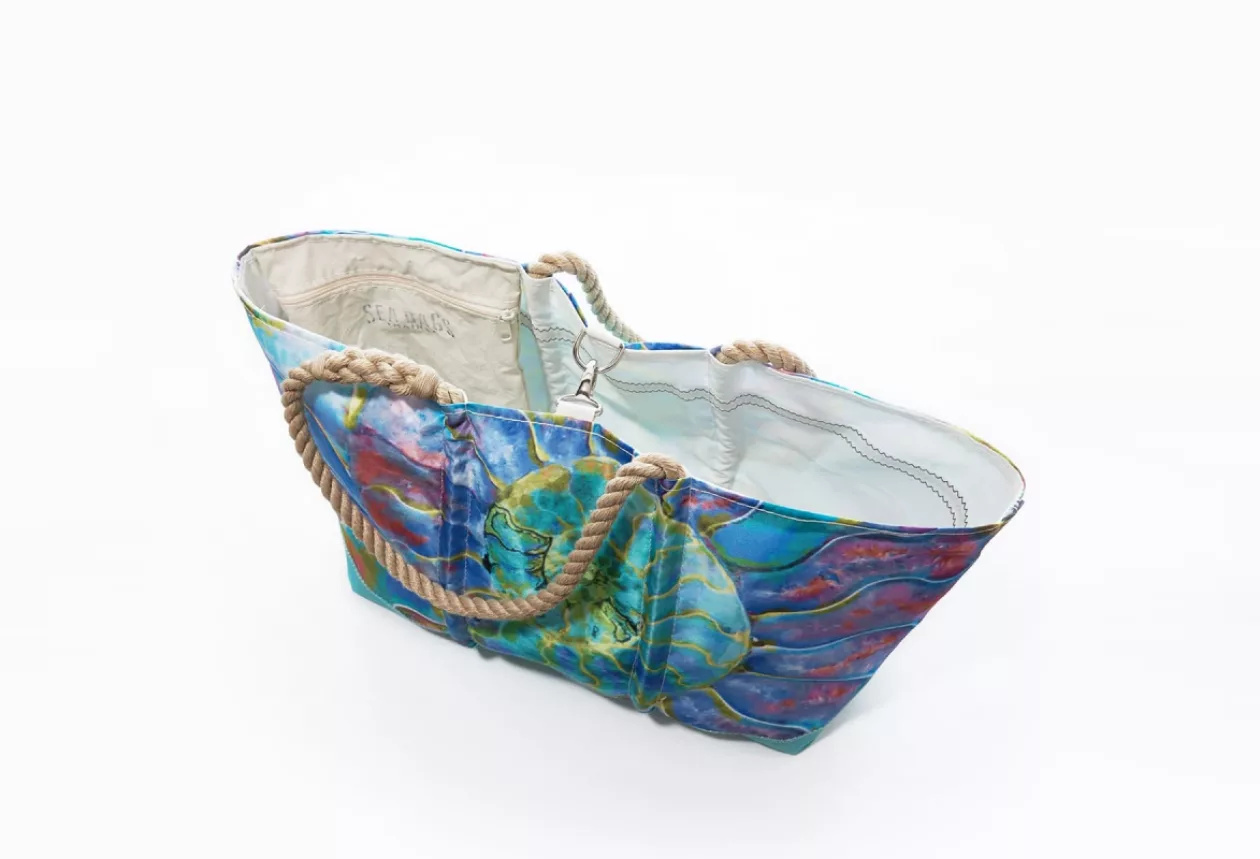 Multicolor Nautilus Ogunquit Beach Tote 3