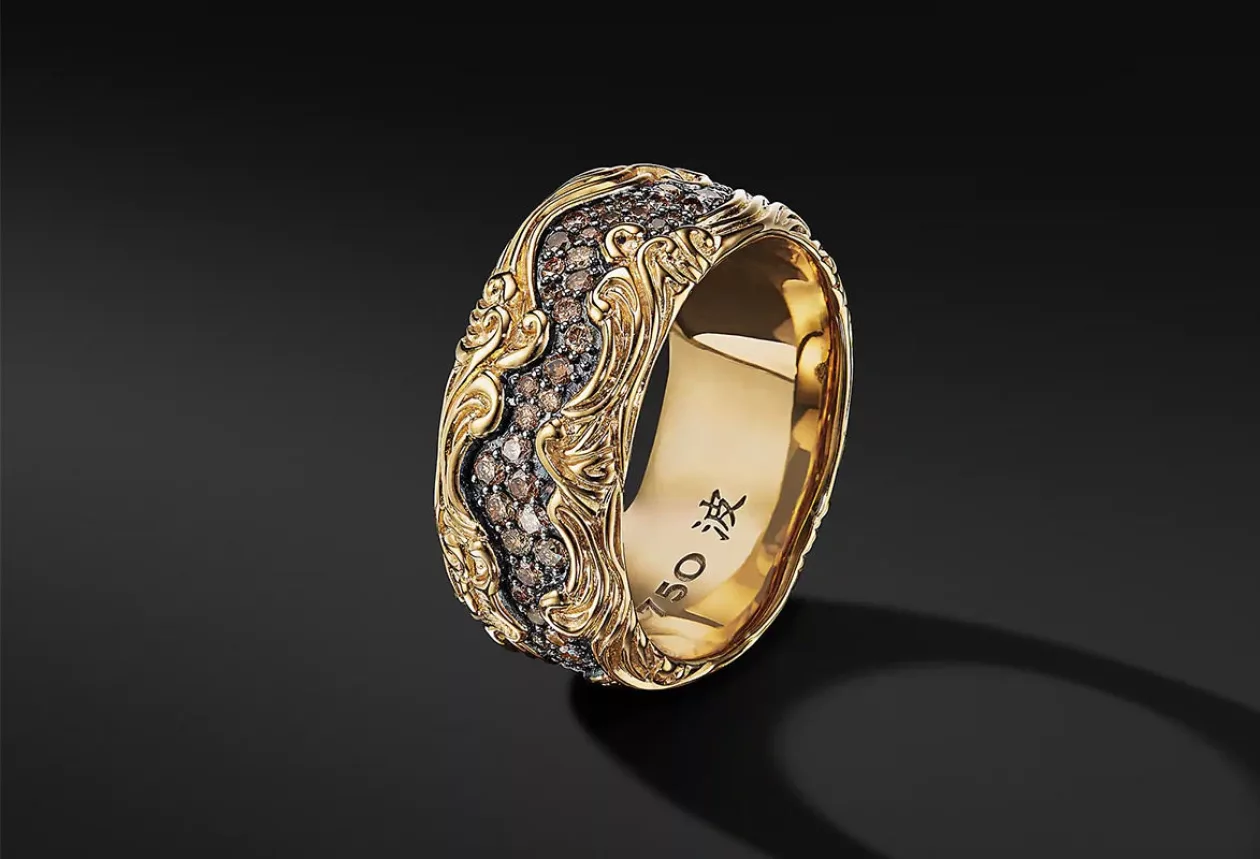 Waves Band Ring David Yurman 3