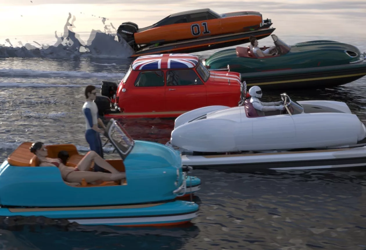 Pierpaolo Lazzarini Floating Iconic Water Cars Concept 9