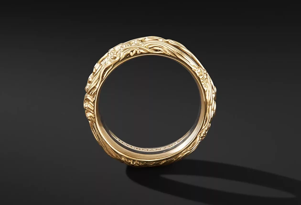 The Forged Carbon Waves Ring 5