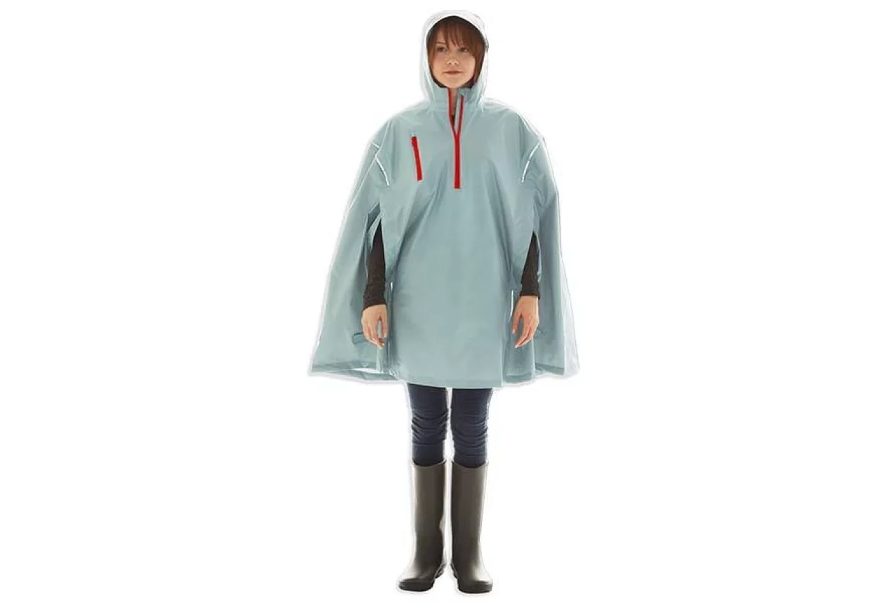 Ocean State Blue High Performance Rain Cape by Cleverhood 1