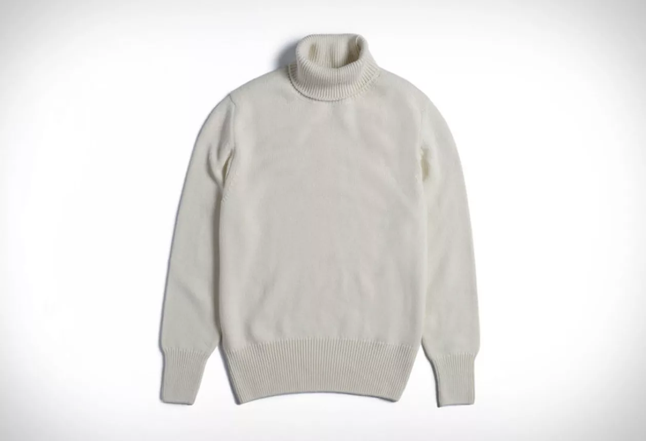 Private White V C Submariner Roll Neck Sweater 1