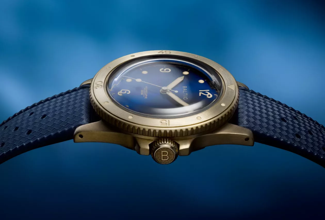 BALTIC AQUASCAPHE Bronze Blue Gilt 3